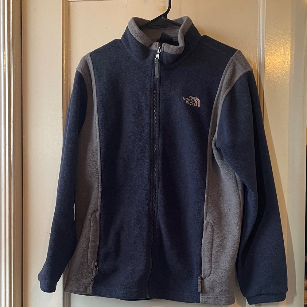 The North Face Blue and Gray Fleece Jacket